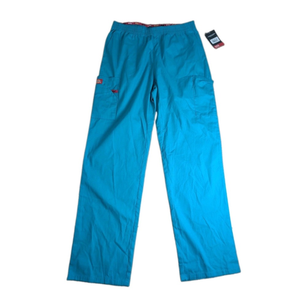 NWT Dickies EDS Signature Scrub Pants Teal Cargo Utility Medical Uniform Unisex